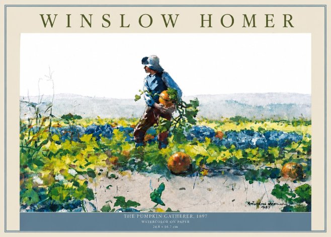 Winslow Homer The Pumpkin Gatherer, 1897 No2 - Plakat