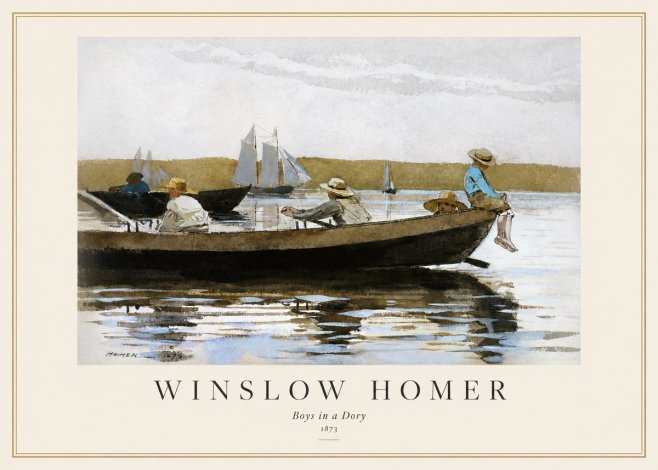 Winslow Homer Boys in a Dory II No1 - Plakat