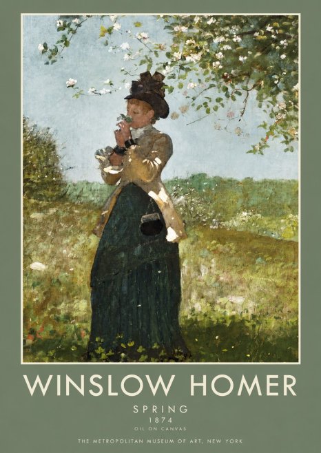 Winslow Homer Spring No2 - Plakat