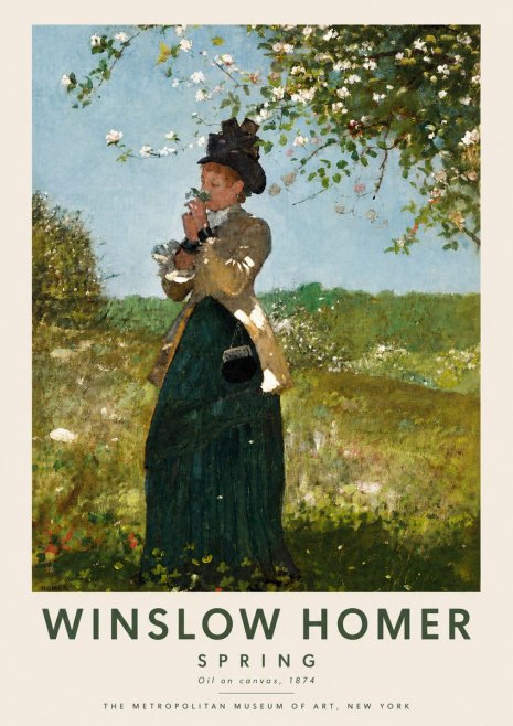 Winslow Homer Spring No6 - Plakat