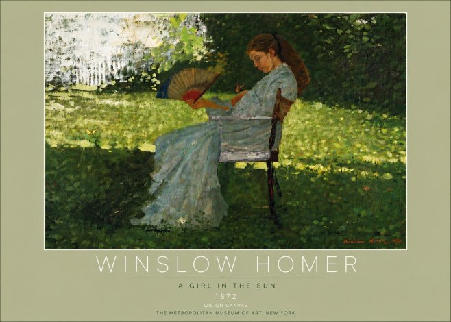 Winslow Homer A Girl in the Sun No6 - Plakat