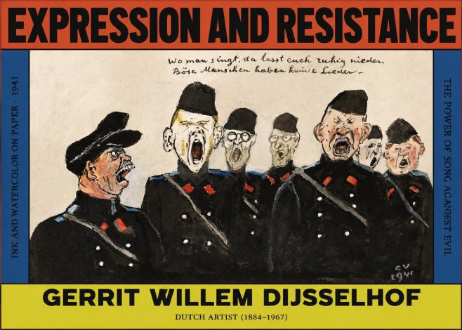 Gerrit Willem Dijsselhof Where Men Sing, There You May Rest in Peace; Evil People Have No Songs. No2 - Plakat