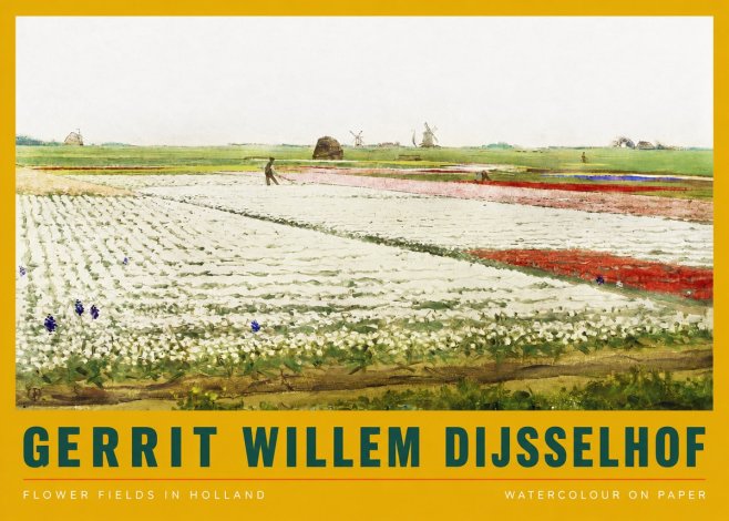 Gerrit Willem Dijsselhof Bulb Fields Near Hillegom No3 - Plakat