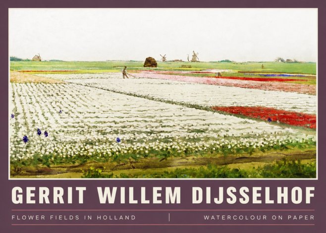 Gerrit Willem Dijsselhof Bulb Fields Near Hillegom No4 - Plakat