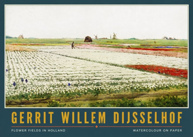 Gerrit Willem Dijsselhof Bulb Fields Near Hillegom No6 - Plakat