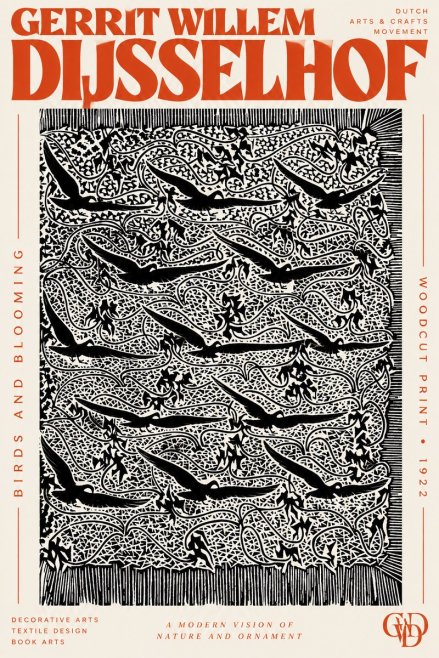 Gerrit Willem Dijsselhof Decorative Design No3 - Plakat