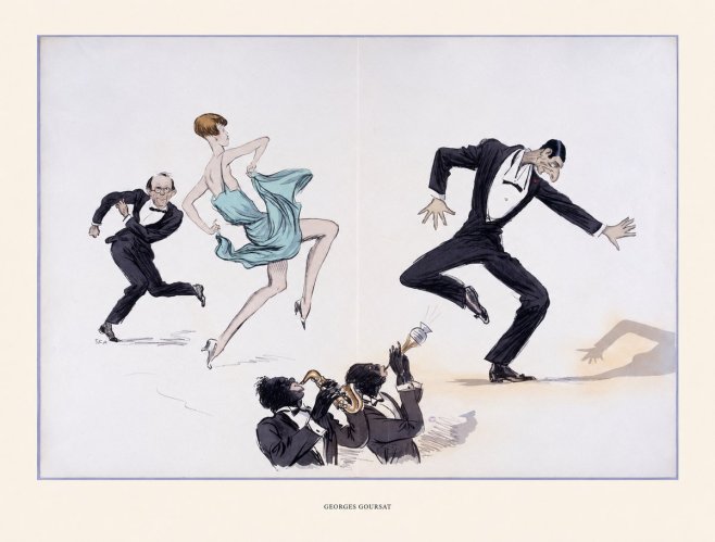 Georges Goursat Jazz Age Revelry No5 - Plakat