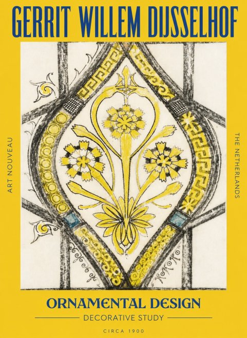 Gerrit Willem Dijsselhof Ornamental Design No6 - Plakat