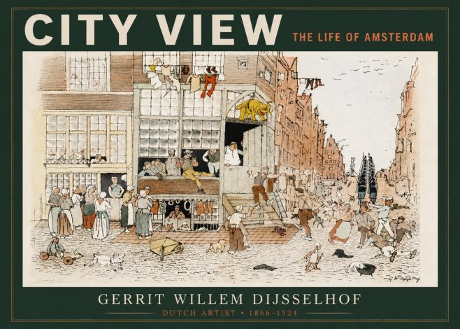 Gerrit Willem Dijsselhof Street Scene in Amsterdam No4 - Plakat