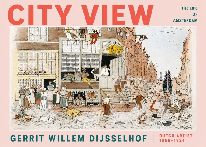 Gerrit Willem Dijsselhof Street Scene in Amsterdam No5 - Plakat
