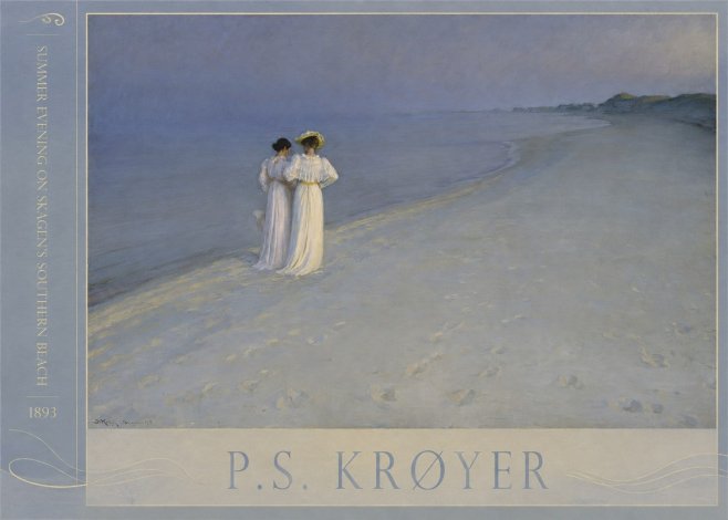 P.S. Krøyer Summer Evening on Skagen's Southern Beach No2 - Plakat