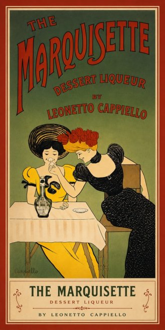 Leonetto Cappiello The Marquisette Dessert Liqueur No4 - Plakat