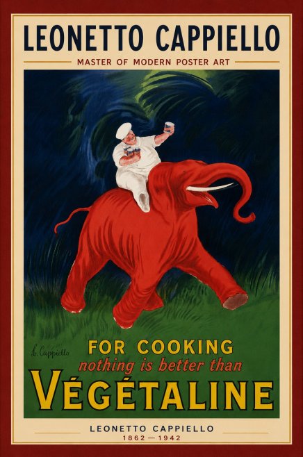 Leonetto Cappiello Végétaline No6 - Plakat