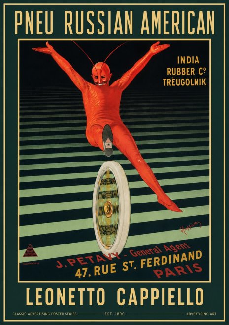 Leonetto Cappiello Pneu Russian American No2 - Plakat