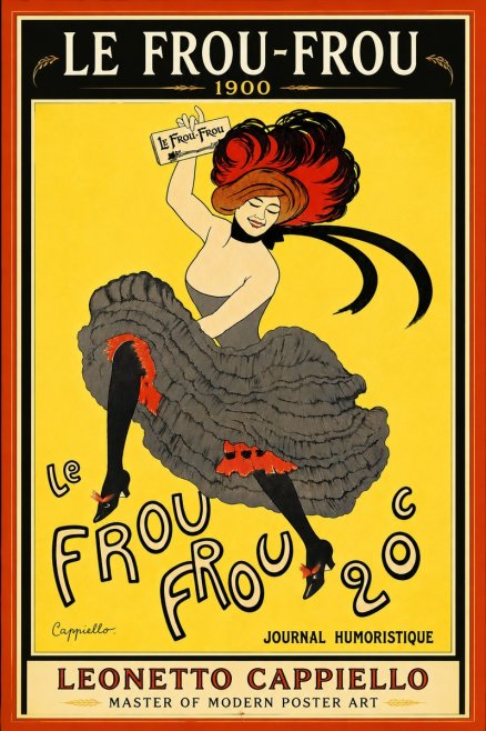 Leonetto Cappiello Le Frou-frou No6 - Plakat
