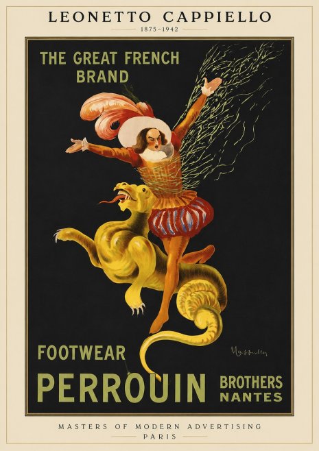 Leonetto Cappiello Footwear Perrouin No1 - Plakat
