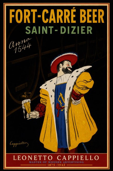 Leonetto Cappiello Fort-carré Beer Saint-dizier No3 - Plakat