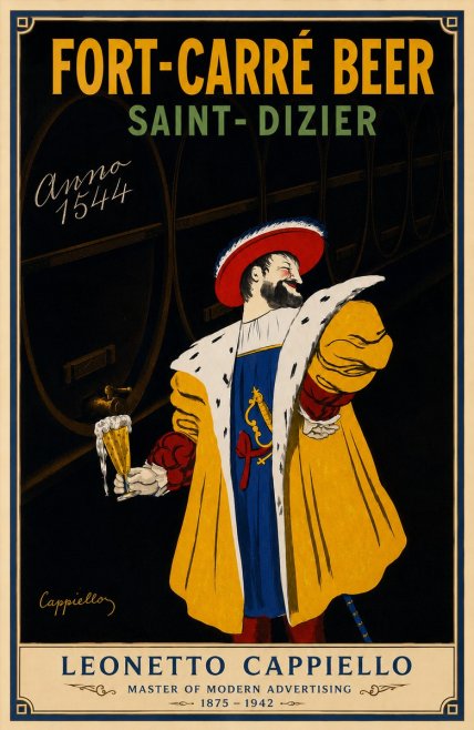 Leonetto Cappiello Fort-carré Beer Saint-dizier No5 - Plakat