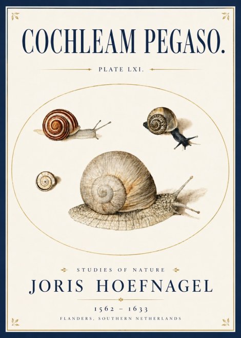 Joris Hoefnagel The Four Snails No6 - Plakat