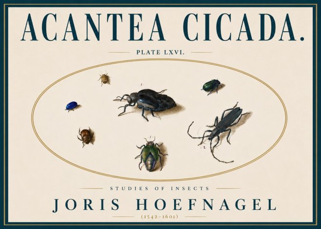 Joris Hoefnagel Acanthia Cicada No6 - Plakat