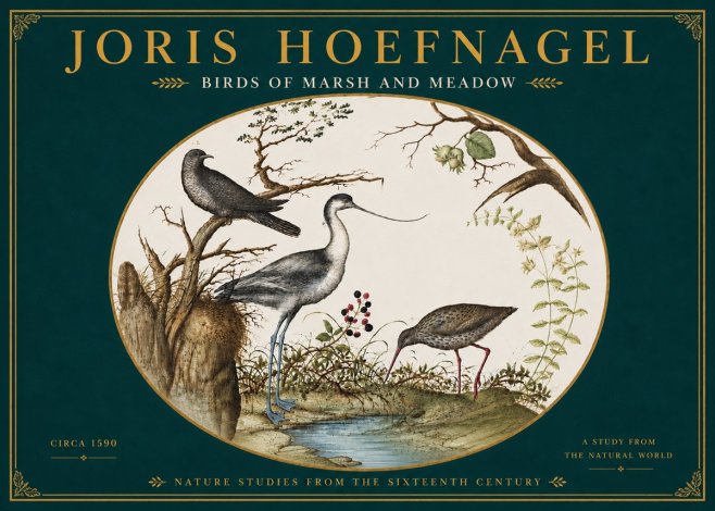 Joris Hoefnagel Birds of Marsh and Meadow No6 - Plakat