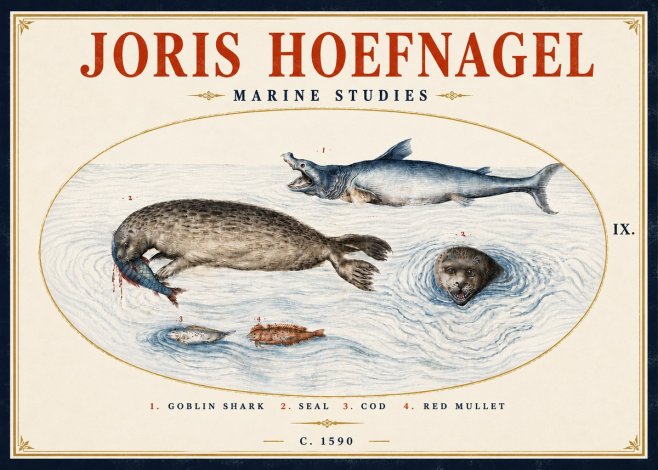 Joris Hoefnagel Marine Studies No5 - Plakat