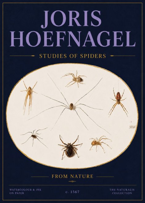 Joris Hoefnagel Studies of Spiders from Nature No4 - Plakat