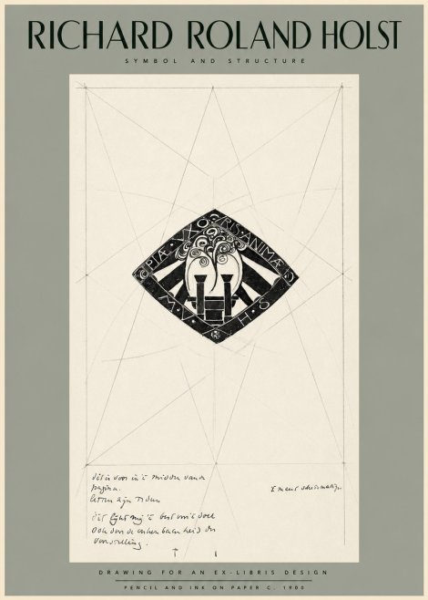 Richard Roland Holst Design for Ex Libris No2 - Plakat