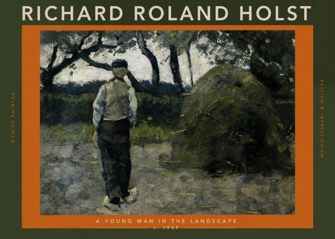 Richard Roland Holst Young Boy in Landscape No2 - Plakat