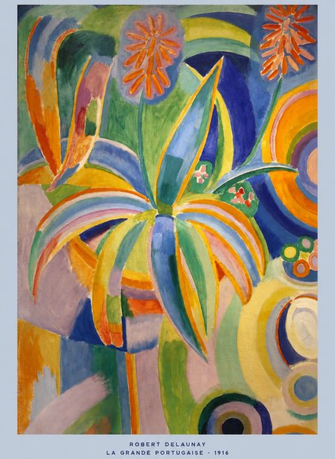 Robert Delaunay La Grande Portugaise I No5 - Plakat