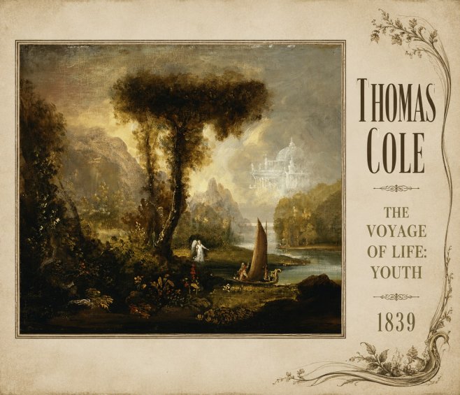 Thomas Cole The Voyage of Life: Youth II No2 - Plakat
