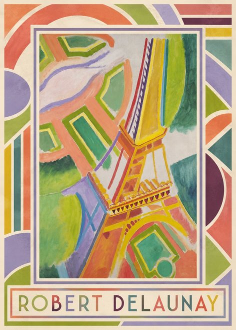 Robert Delaunay Tour Eiffel No1 - Plakat