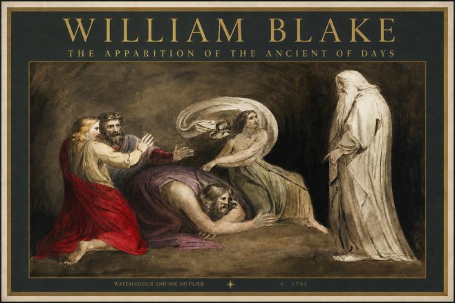 William Blake The Apparition of the Ancient of Days No2 - Plakat
