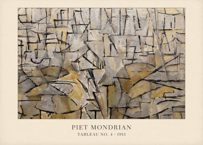 Piet Mondrian Tableau No. 4 No4 - Plakat
