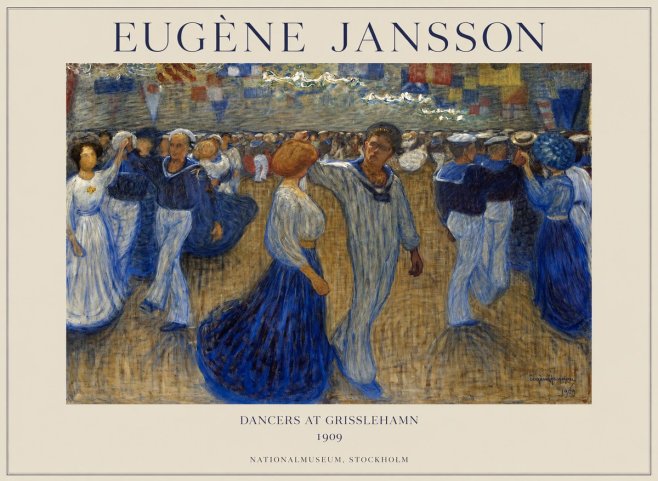 Eugène Jansson Dancers at Grisslehamn No1 - Plakat