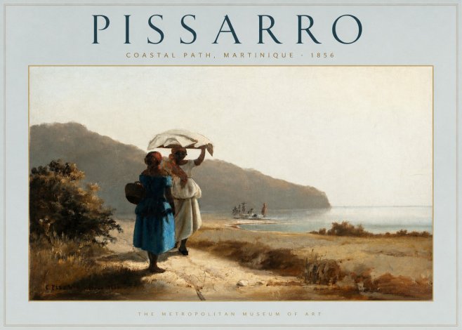 Pissarro Coastal Path, Martinique No3 - Plakat