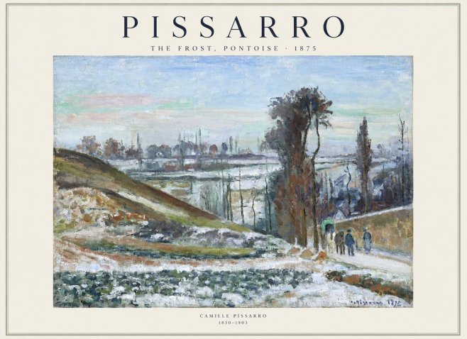Pissarro The Frost, Pontoise No1 - Plakat