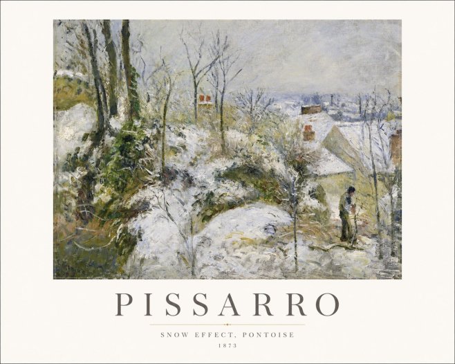 Pissarro Snow Effect, Pontoise No1 - Plakat