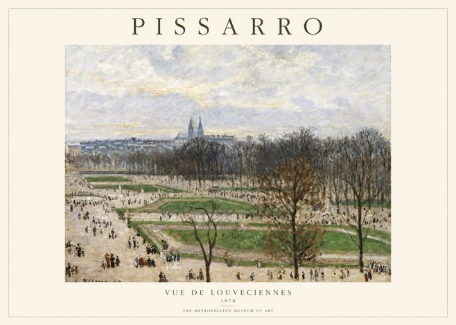 Pissarro The Tuileries Garden, Paris No2 - Plakat