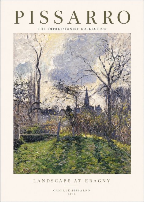 Pissarro Landscape at Eragny No1 - Plakat