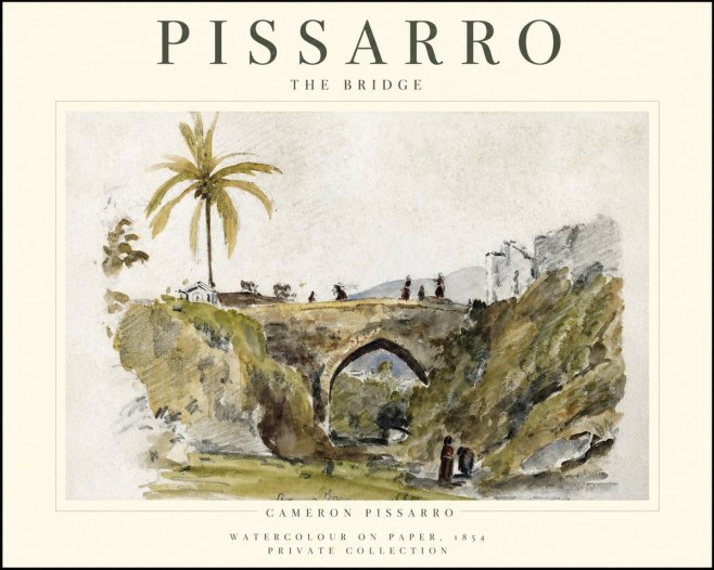 Pissarro The Bridge No1 - Plakat