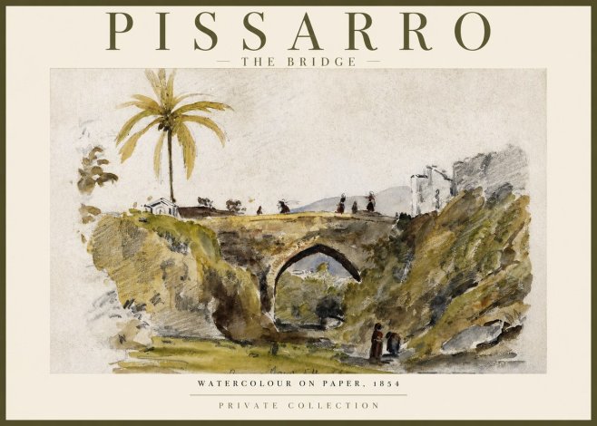 Pissarro The Bridge No2 - Plakat