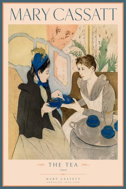 Mary Cassatt The Tea No2 - Plakat