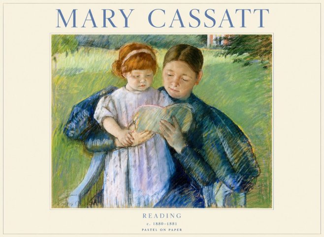 Mary Cassatt Reading No1 - Plakat