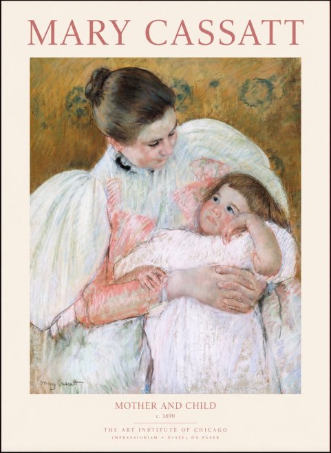 Mary Cassatt Mother and Child VI No1 - Plakat