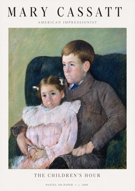Mary Cassatt The Children's Hour No5 - Plakat