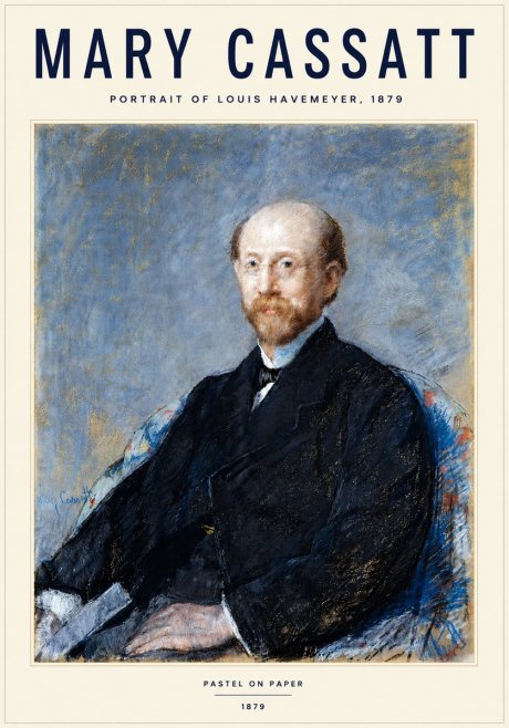 Mary Cassatt Portrait of Louis Havemeyer No5 - Plakat