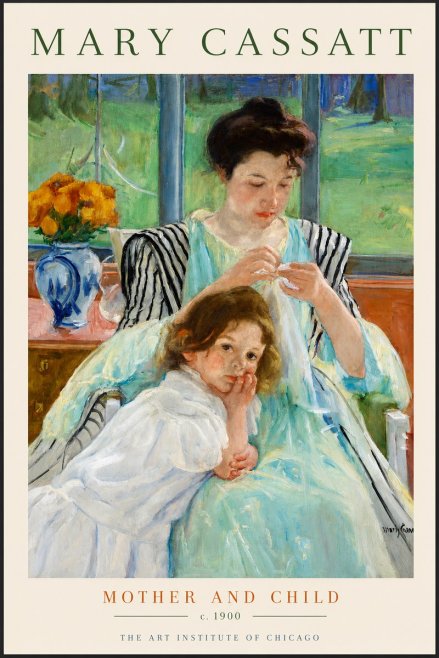 Mary Cassatt Mother and Child VII No2 - Plakat