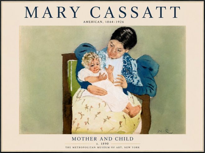 Mary Cassatt Mother and Child VIII No6 - Plakat