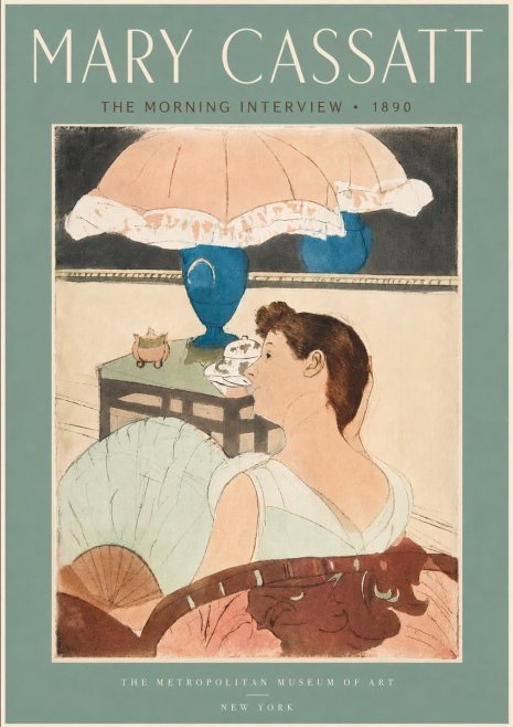 Mary Cassatt The Morning Interview No5 - Plakat